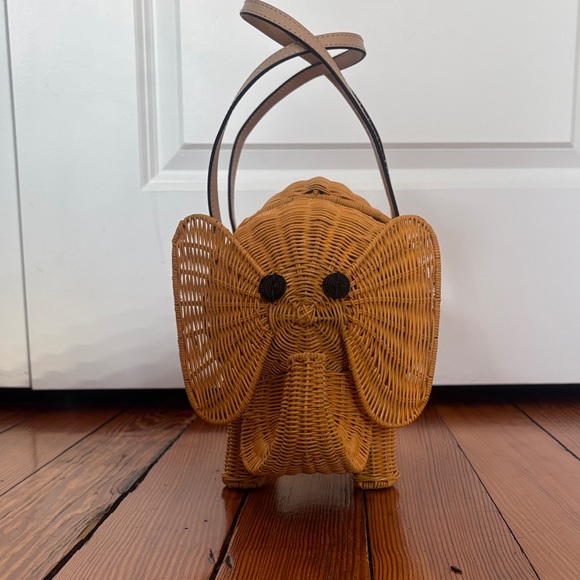 Kate Spade Elephant Wicker Handbag - Picture 3 of 8